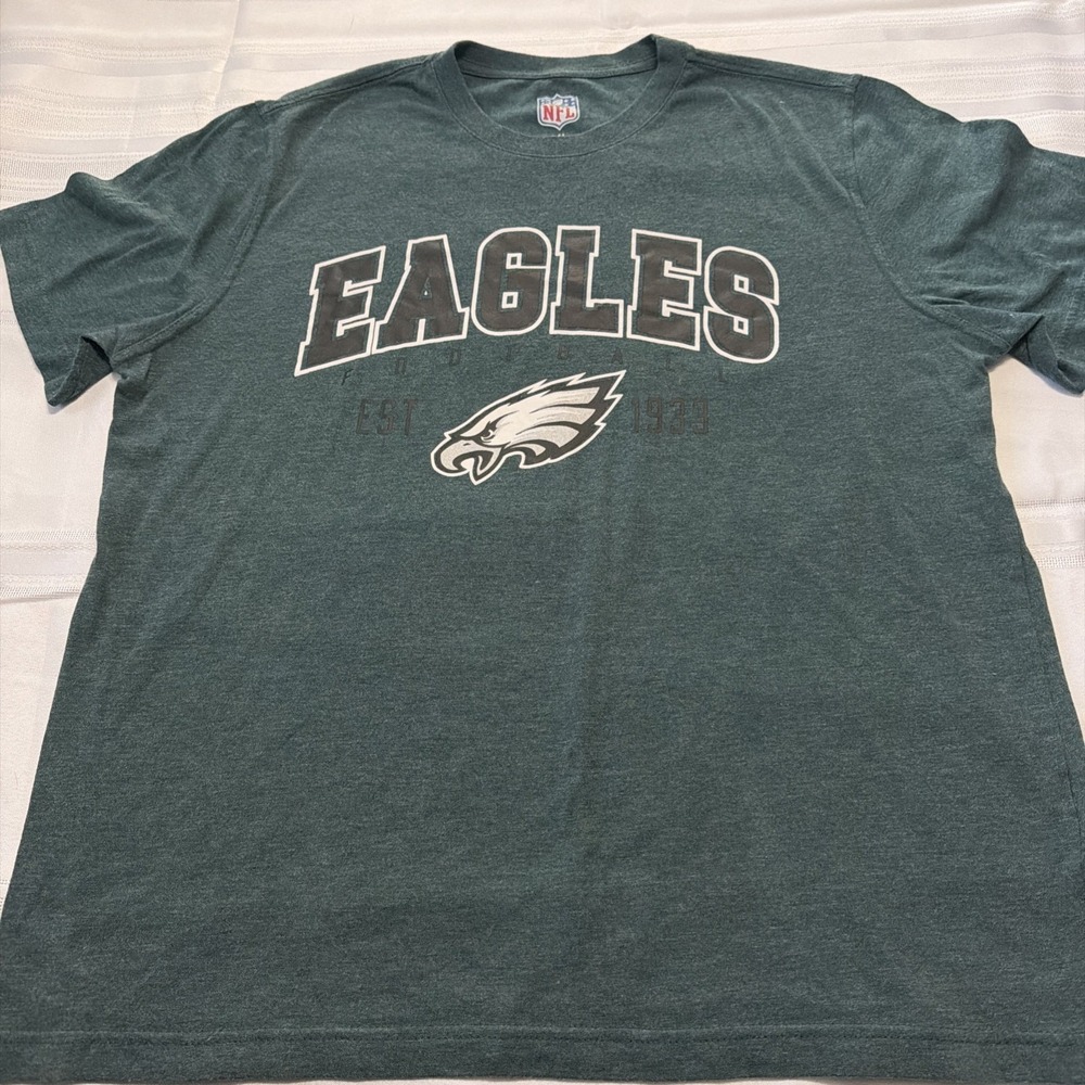 NFL Philadelphia Eagles T-Shirt Mens XL Green Heather Graphic Tee Football 1933